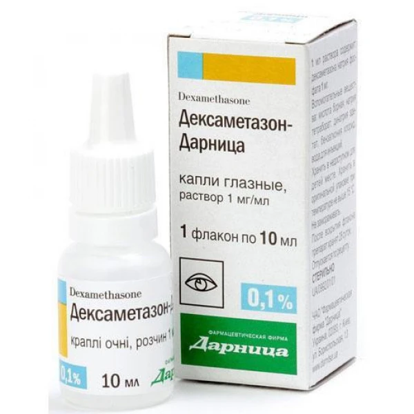 Дексаметазон-Дарниця краплі оч., р-н 1 мг/мл по 10 мл у флак.
