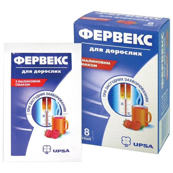 Фервекс для дорослих з малиновим смаком порошок д/ор. р-ну №8 у саше