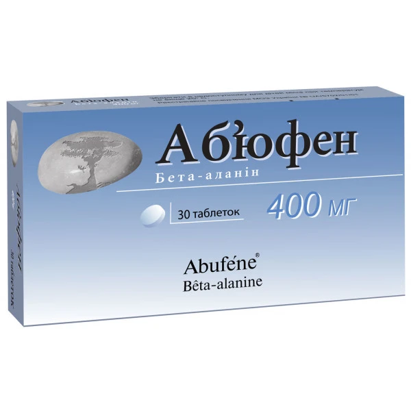 Аб&rsquo;юфен таблетки по 400 мг №30 (15х2)