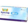 Крестор таблетки, в/плів. обол. по 20 мг №28 (14х2)