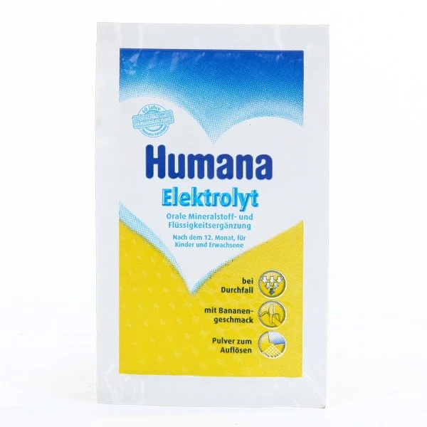 Суміш регідратаційна Humana Elektrolyt з бананом для дітей з 12 місяців і старше, 6.25 г