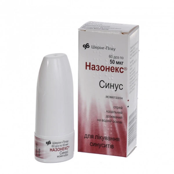 Назонекс синус спрей наз., доз. 50 мкг/дозу по 60 доз (10 г) у флак.