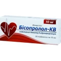 Бісопролол-КВ таблетки по 10 мг №30 (10х3)