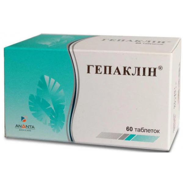Гепаклін таблетки, в/плів. обол. №60 (20х3)