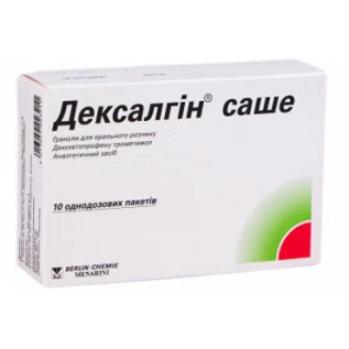 Дексалгін саше гранули д/ор. р-ну по 25 мг №10 у пак.