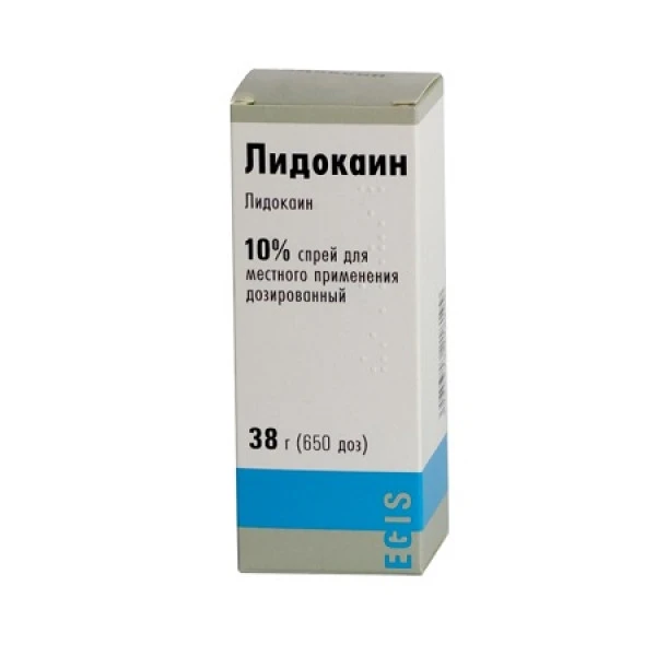 Лідокаїн спрей 10 % по 38 г у флак.
