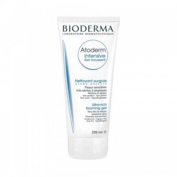 Гель Bioderma Atoderm Intensive очищуючий для обличчя та тіла, для сухої атопічної шкіри, 200 мл