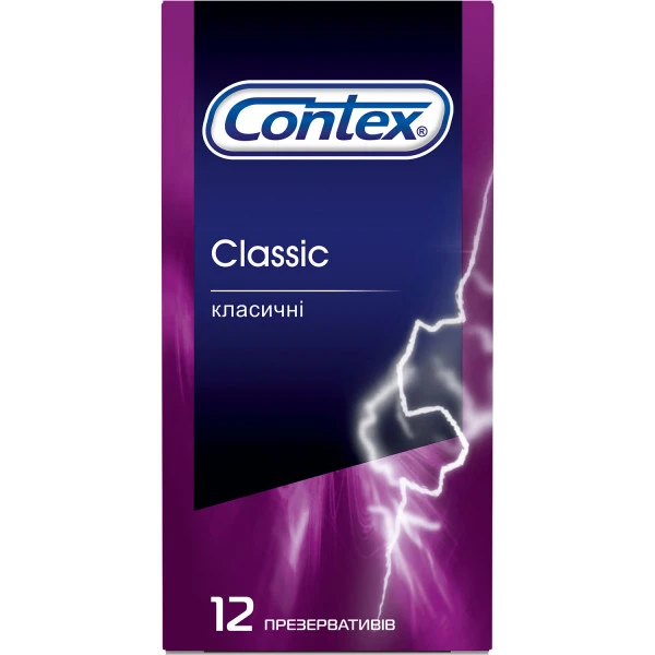Презервативи латексні Contex Classic класичні, 12 штук