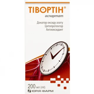 Тівортін аспартат розчин ор. 200 мг/мл по 200 мл у флак.