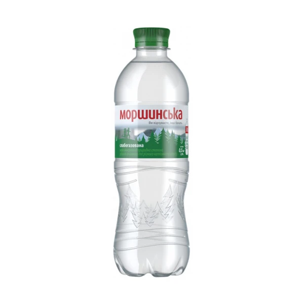Вода мінеральна Моршинська слабогазована, 0,5 л