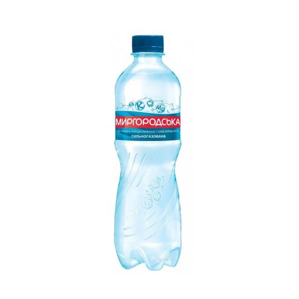 Вода мінеральна Миргородська сильногазована, 0,5 л