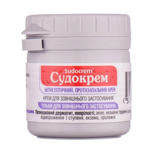 Судокрем крем д/зовн. заст. по 60 г у бан.