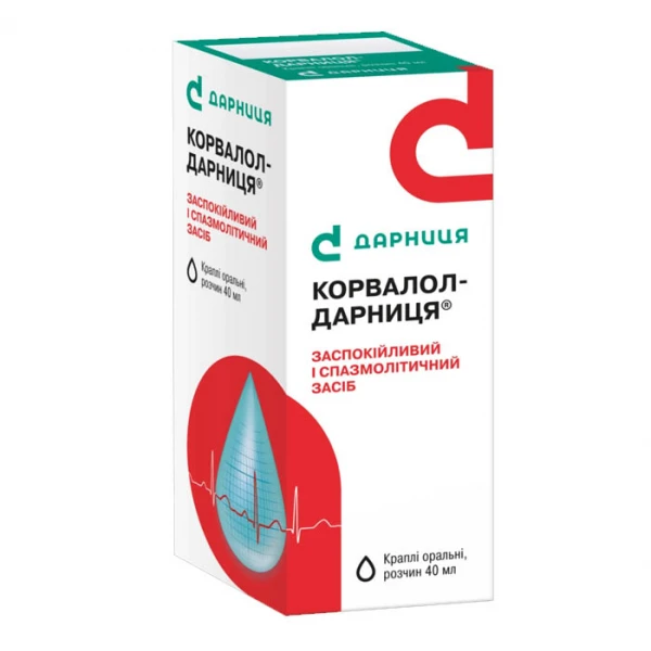 Корвалол-Дарниця краплі ор., р-н по 40 мл у флак.