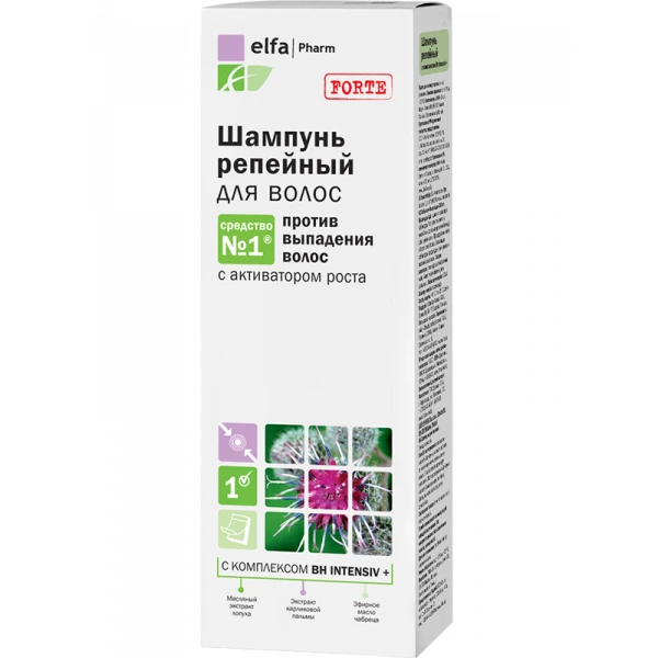 Шампунь Elfa Pharm реп&rsquo;яховий, 200 мл