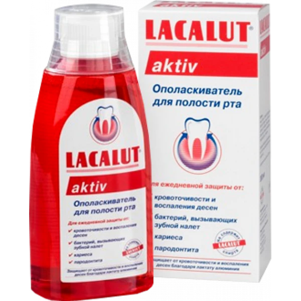 Ополіскувач для порожнини рота Lacalut Aktiv, 300 мл
