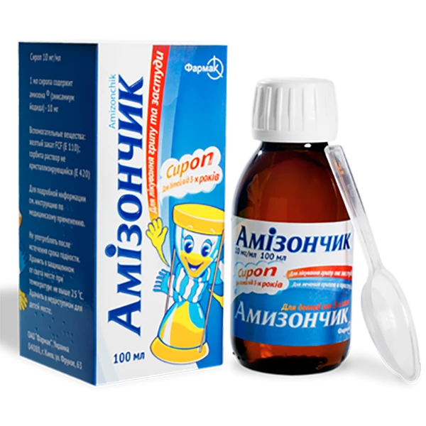 Амізончик сироп 10 мг/мл по 100 мл у флак.