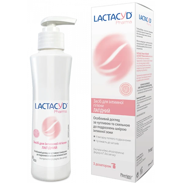 Засіб для інтимної гігієни Lactacyd Pharma Лагідний по 250 мл флакон з дозатором