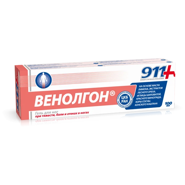 911 Венолгон гель д/ніг по 100 мл у тубах